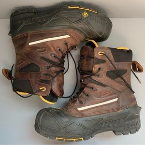 Terra Crossbow XS Composite Leather Waterproof Insulated Work PAC Boot 14 Brown